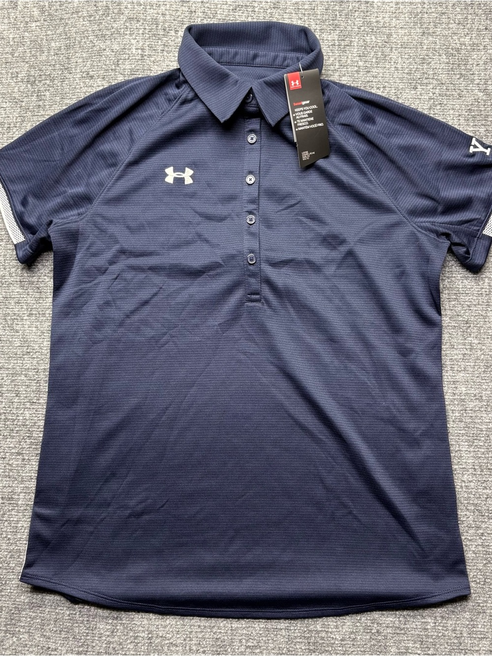 Under Armour Polo Womens M Loose Yale Short Sleeve Rival Golf 1306686 NEW